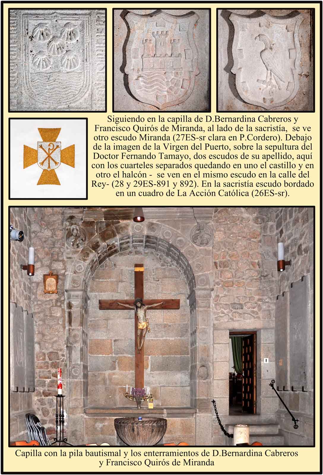Escudos de Quiros Cabrero Miranda y Tamayo
